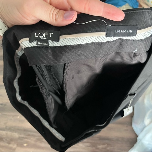 Loft Pants Women's 12P Petite Julie Trousers Bootcut Black NWT - Picture 6 of 6